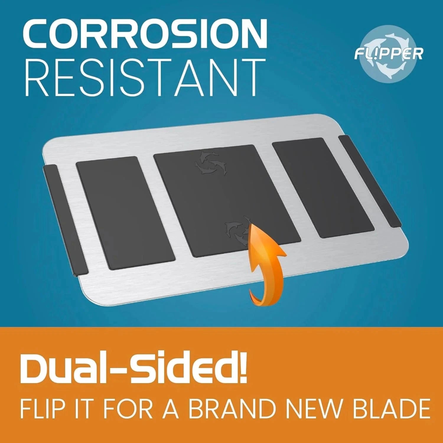 Platinum Credit Card Aquarium Algae Scraper Stainless Steel Blades - Flipper