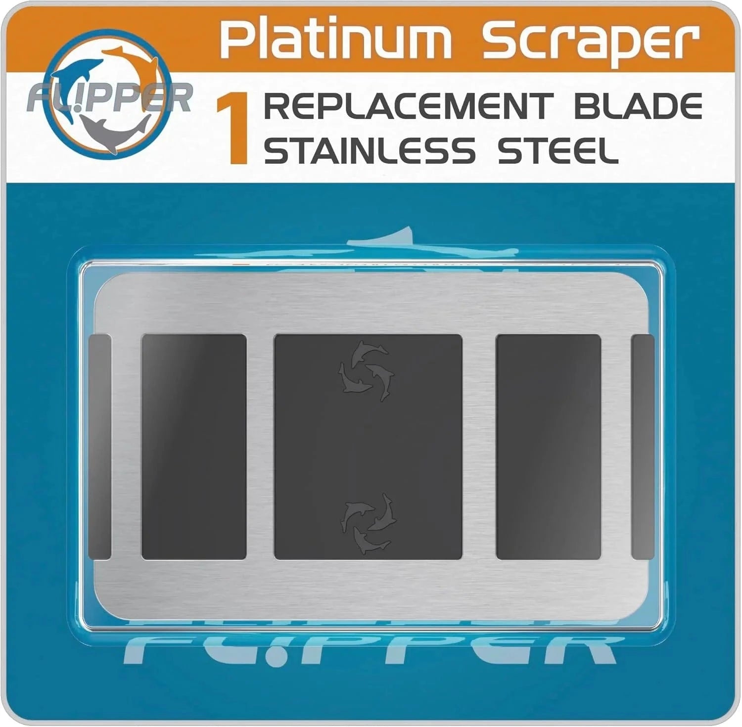 Platinum Credit Card Aquarium Algae Scraper Stainless Steel Blades - Flipper