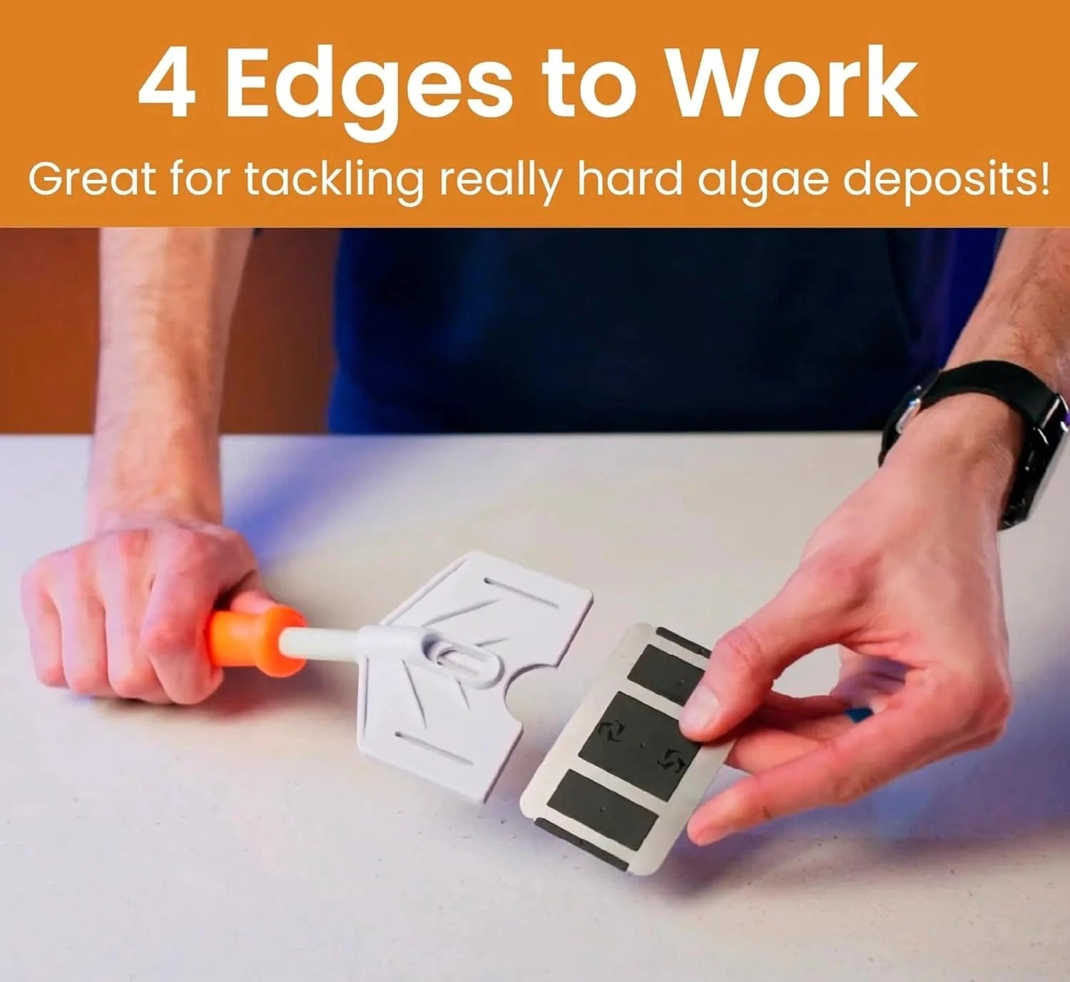 Platinum Credit Card Aquarium Algae Scraper Stainless Steel Blades - Flipper