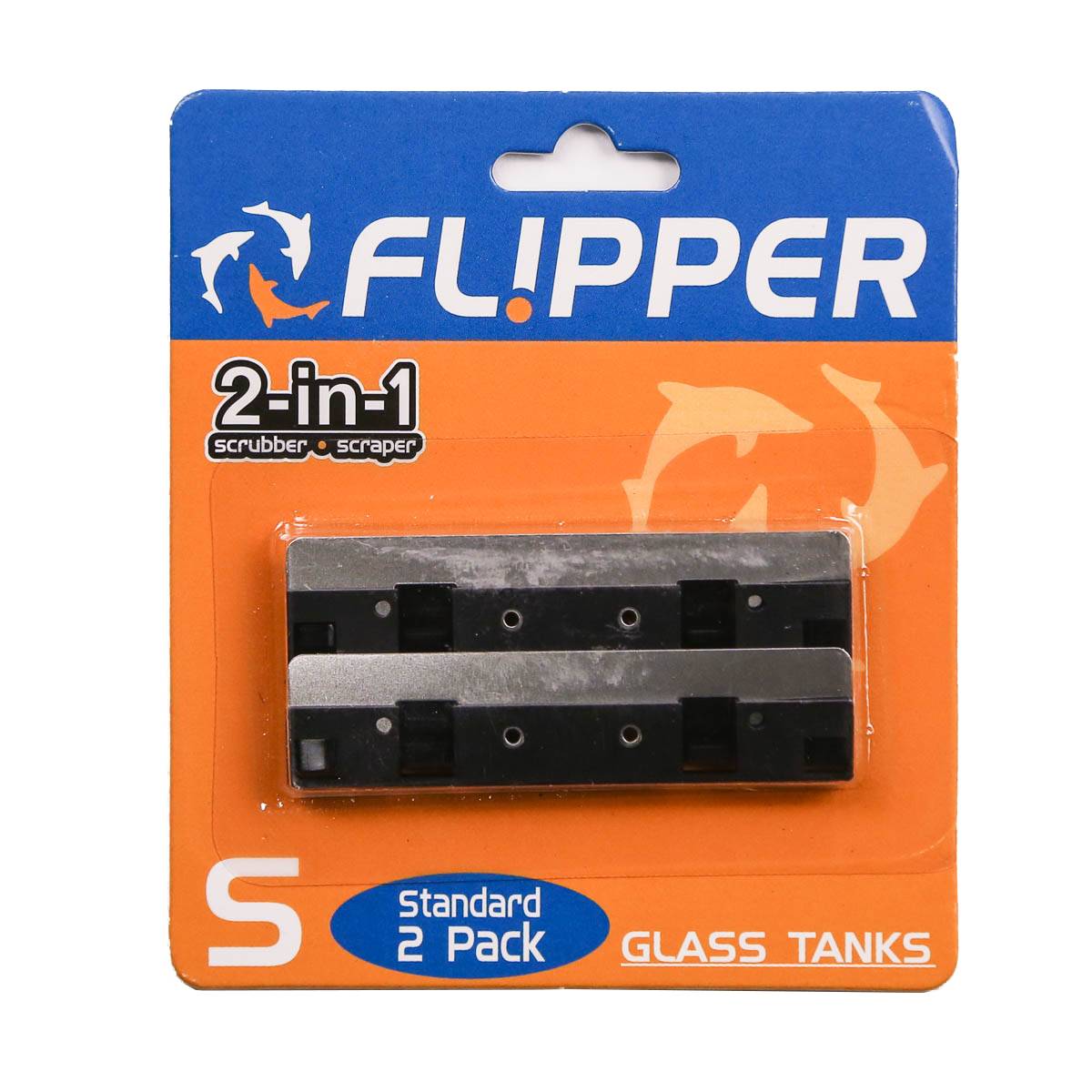 Stainless Steel Replacement Blades for Glass Tanks (2 Pack) - Flipper
