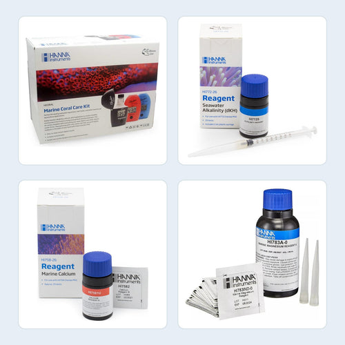 Marine Coral Care Kit + Reagent Refills Bundle - Hanna Instruments