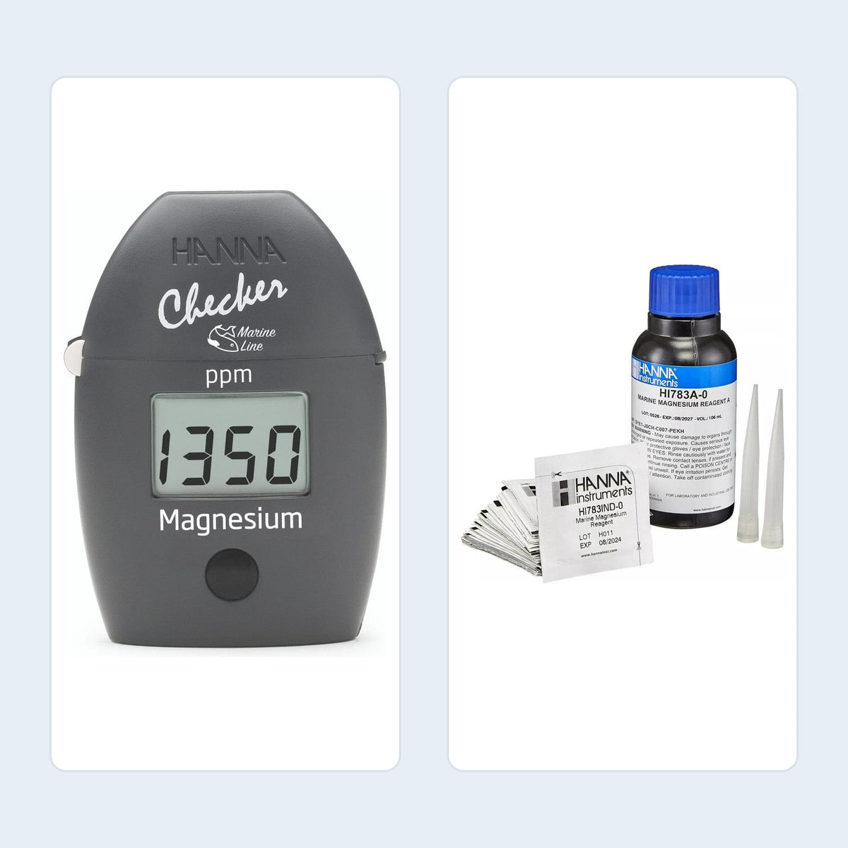Marine Magnesium Checker + Reagent Refill Bundle - Hanna Instruments