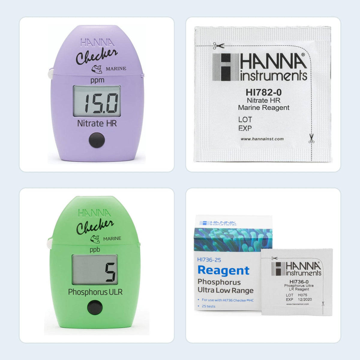 Nitrate + Phosphorus ULR Nutrient Testing Bundle - Hanna Instruments