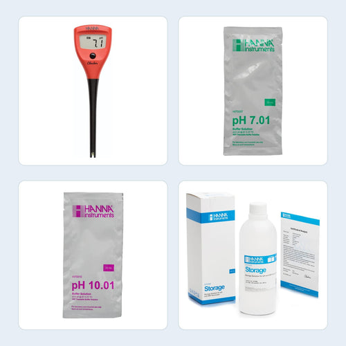 pH Checker Calibration & Storage Bundle - Hanna Instruments