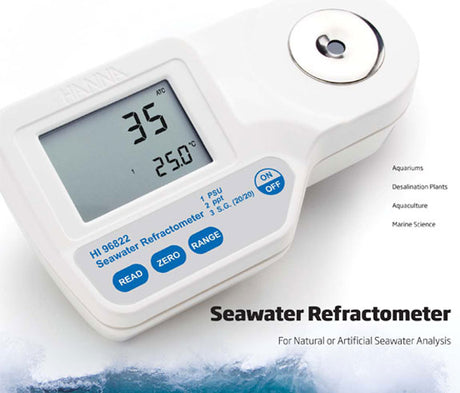 Digital Refractometer for Seawater Analysis - HI96822 - Hanna Instruments - Hanna Instruments
