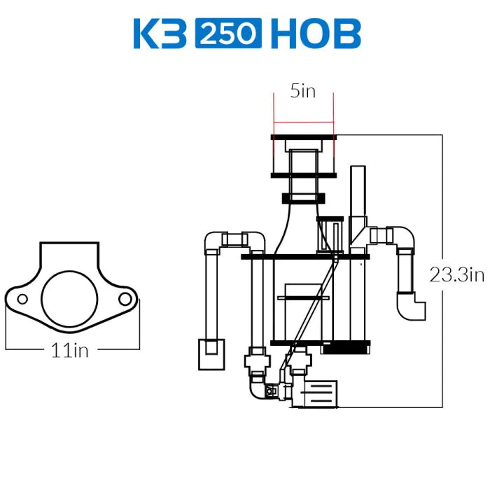 IceCap K3 250 HOB Protein Skimmer