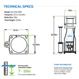 IceCap K3-250 OVP In-Sump Protein Skimmer