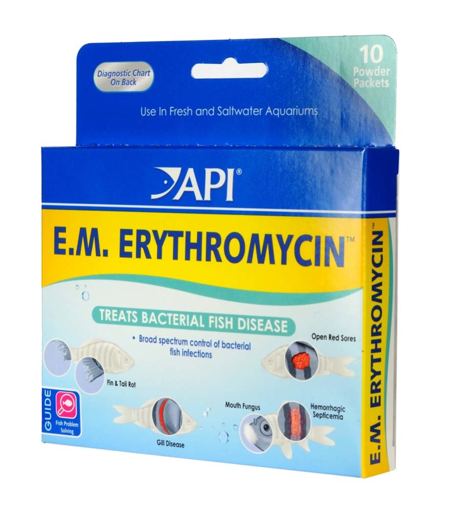 Medicamento API EM eritromicina - Paquetes de polvo de 10 unidades