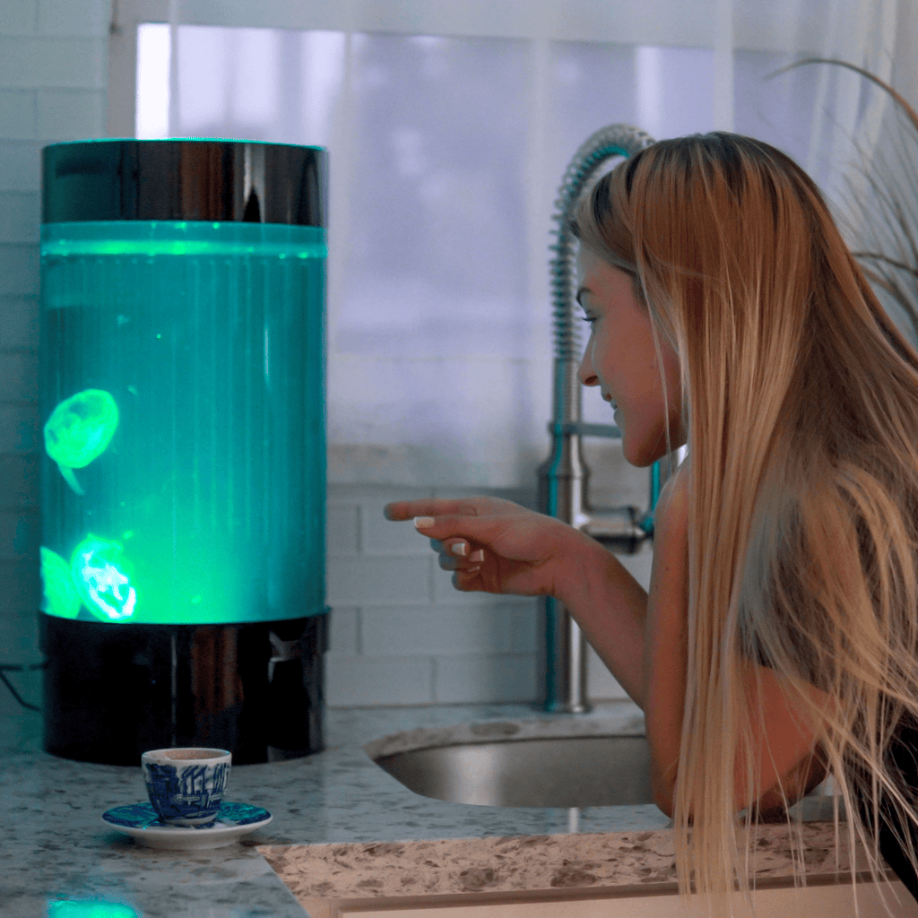 Jelly Cylinder 5 (Black) - 5 Gallon Saltwater Tank (Aquarium only)