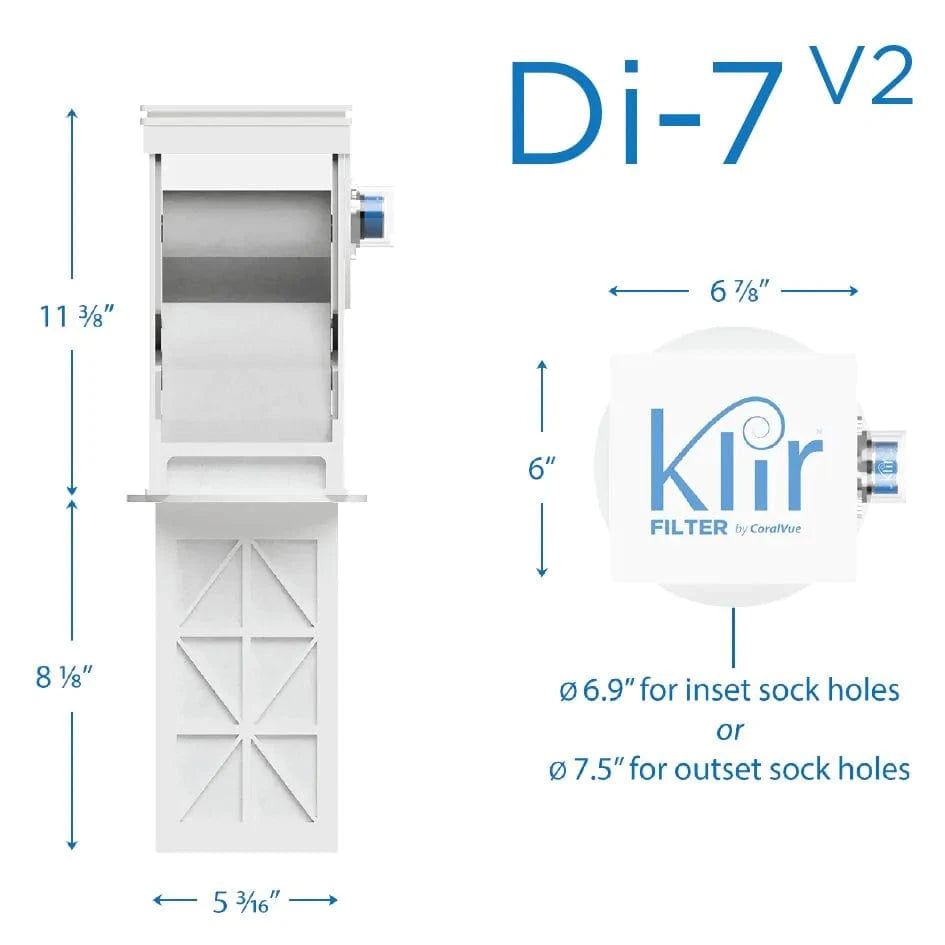 Di-7 v2 Drop-In Fleece Filter System - Klir