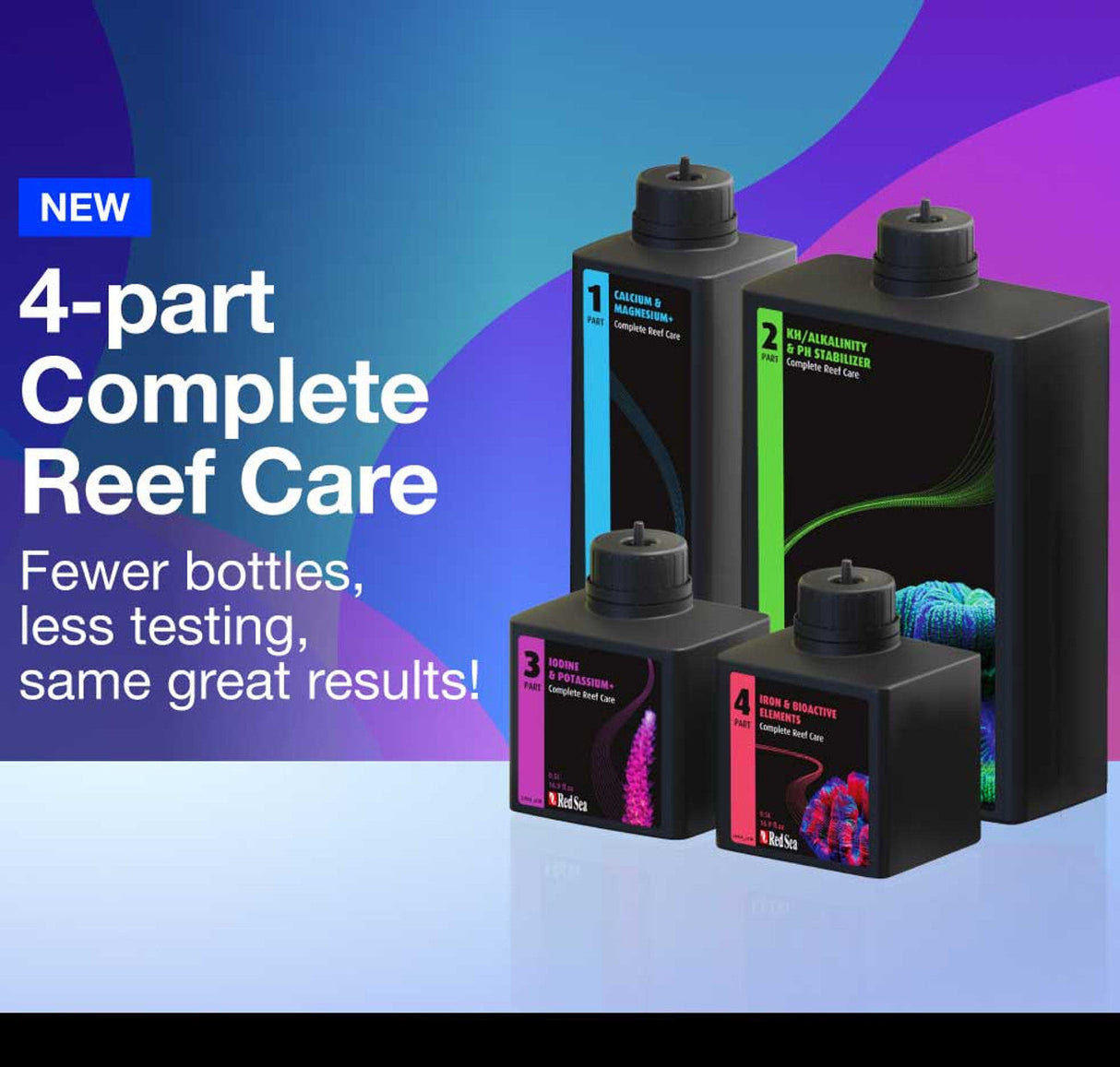 4-Part RCP Complete Reef Care Dosing System - Red Sea