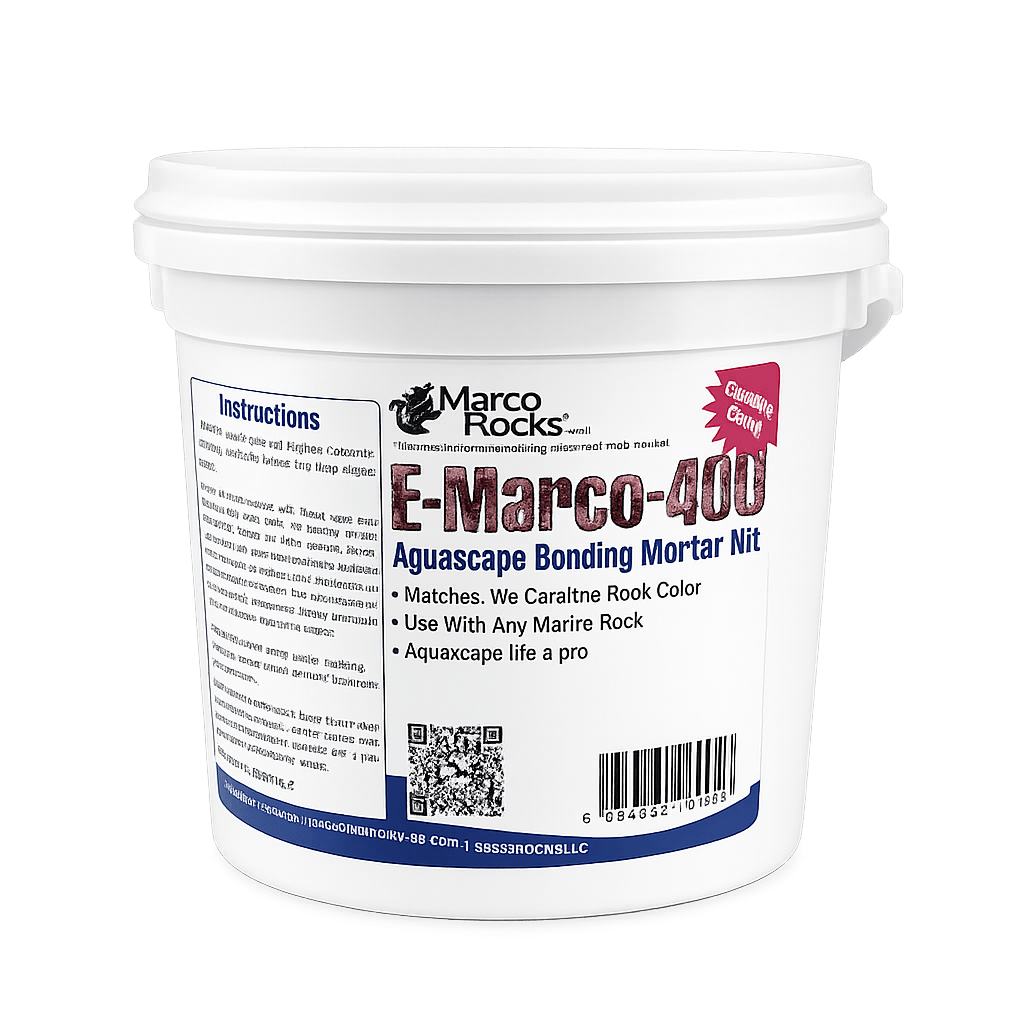 E-Marco-400 Aquascaping Mortar - Complete Kit - MarcoRocks Coralline