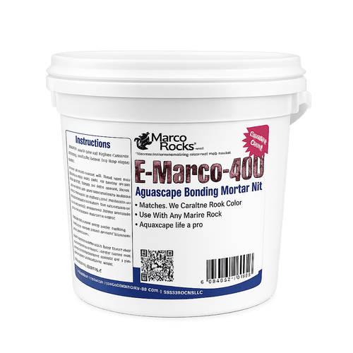 E-Marco-400 Aquascaping Mortar - Complete Kit - MarcoRocks Coralline