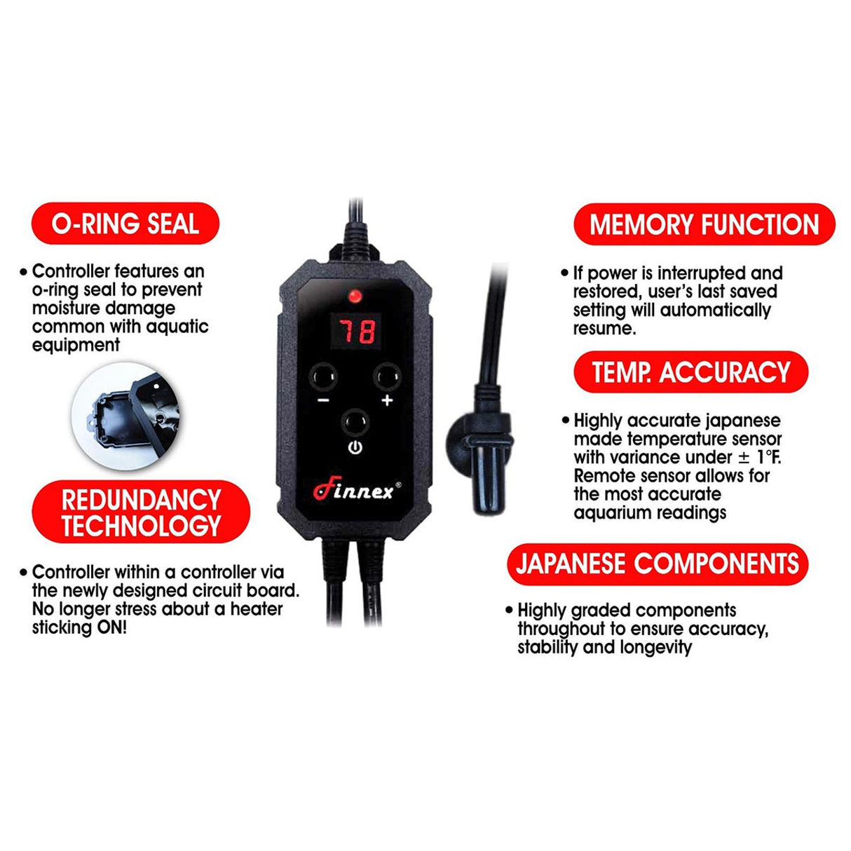 STE Digital control Titanium Heater - Finnex