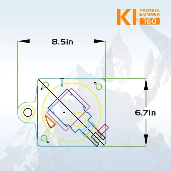 K1-160 In-Sump Protein Skimmer - Open Box - IceCap