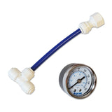 Liquid Filled Add-On Pressure Gauge Kit - 1/4"  - AquaFX