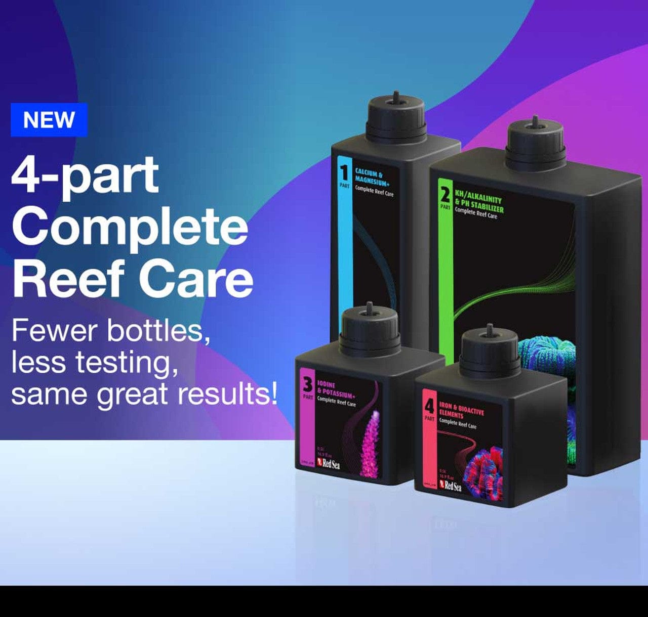 4-Part RCP Complete Reef Care Dosing System - Red Sea