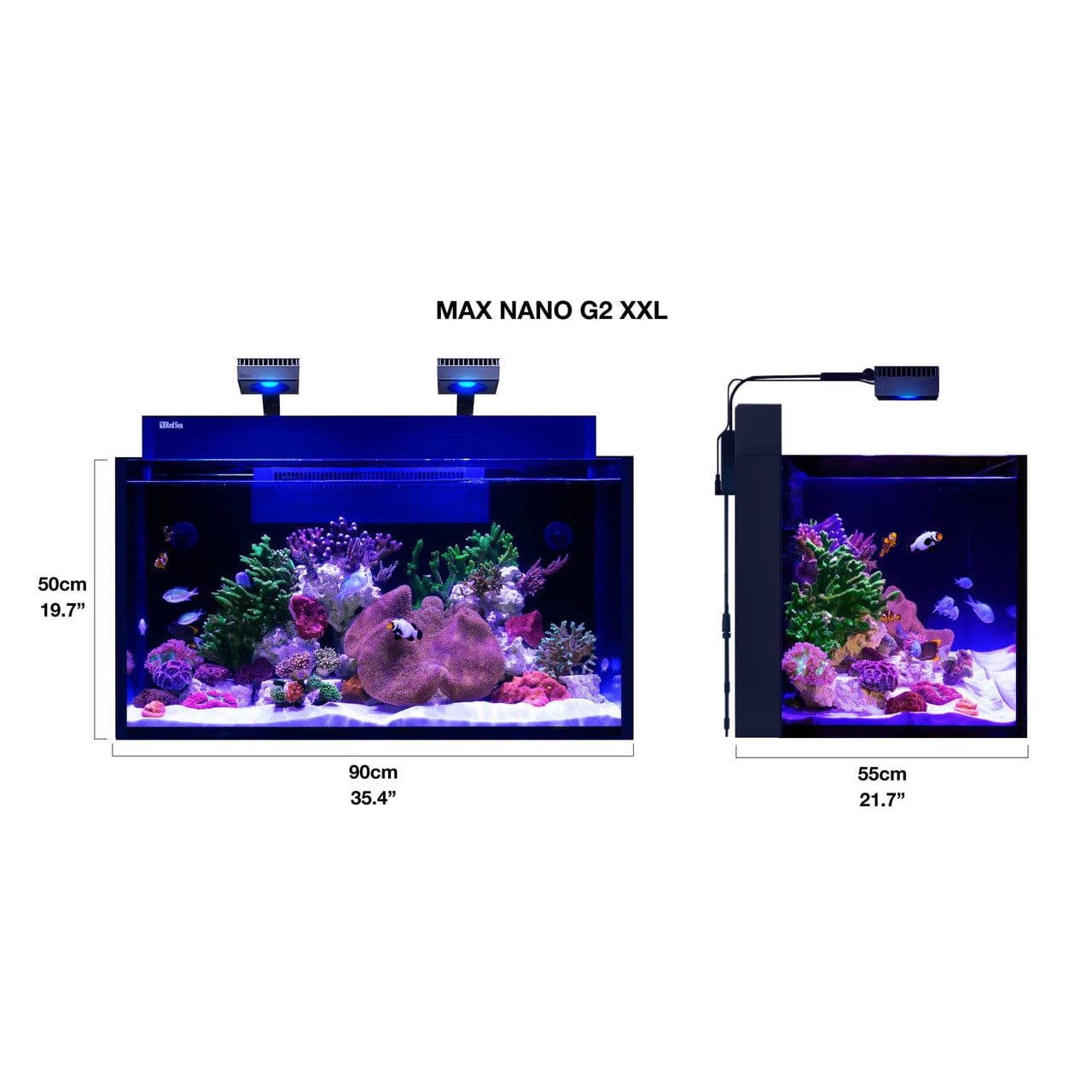 MAX NANO G2 XXL Complete Reef System (53 Gal) - Red Sea – Top