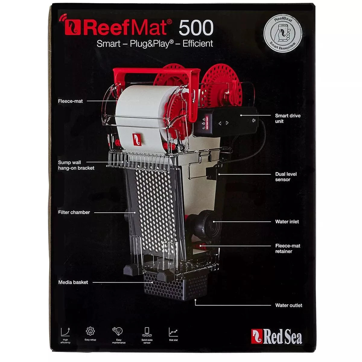 ReefMat 500 Fleece Roller Filter - Red Sea – Top Shelf Aquatics ReefMat 500 Fleece Roller Filter - Red Sea – Top Shelf Aquatics
