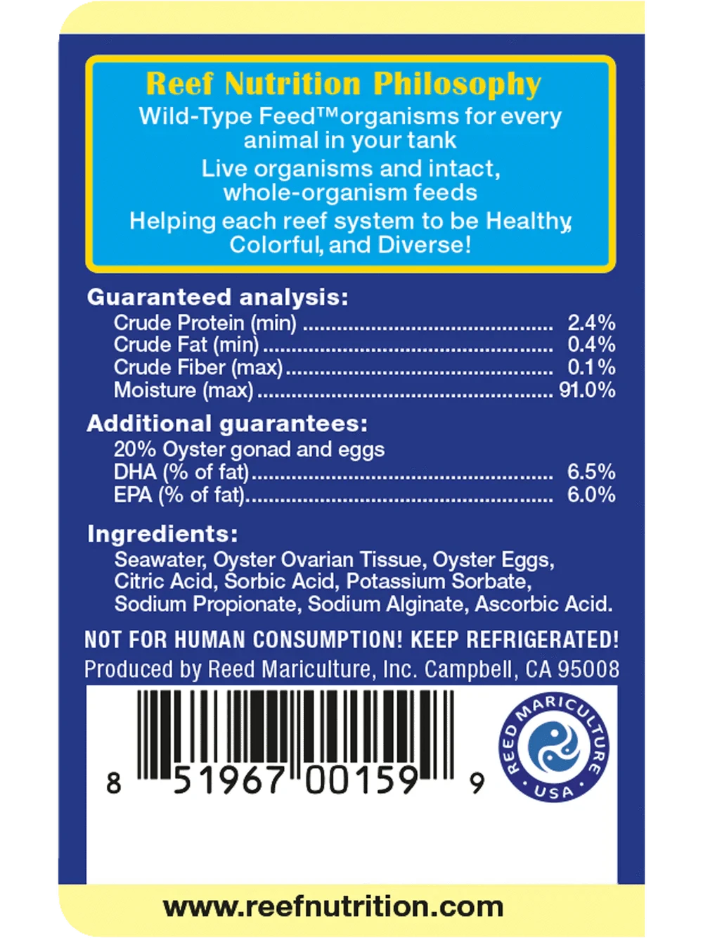 Oyster-Feast - Reef Nutrition