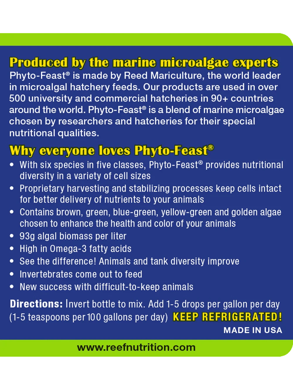 Phyto-Feast (Live) - Reef Nutrition