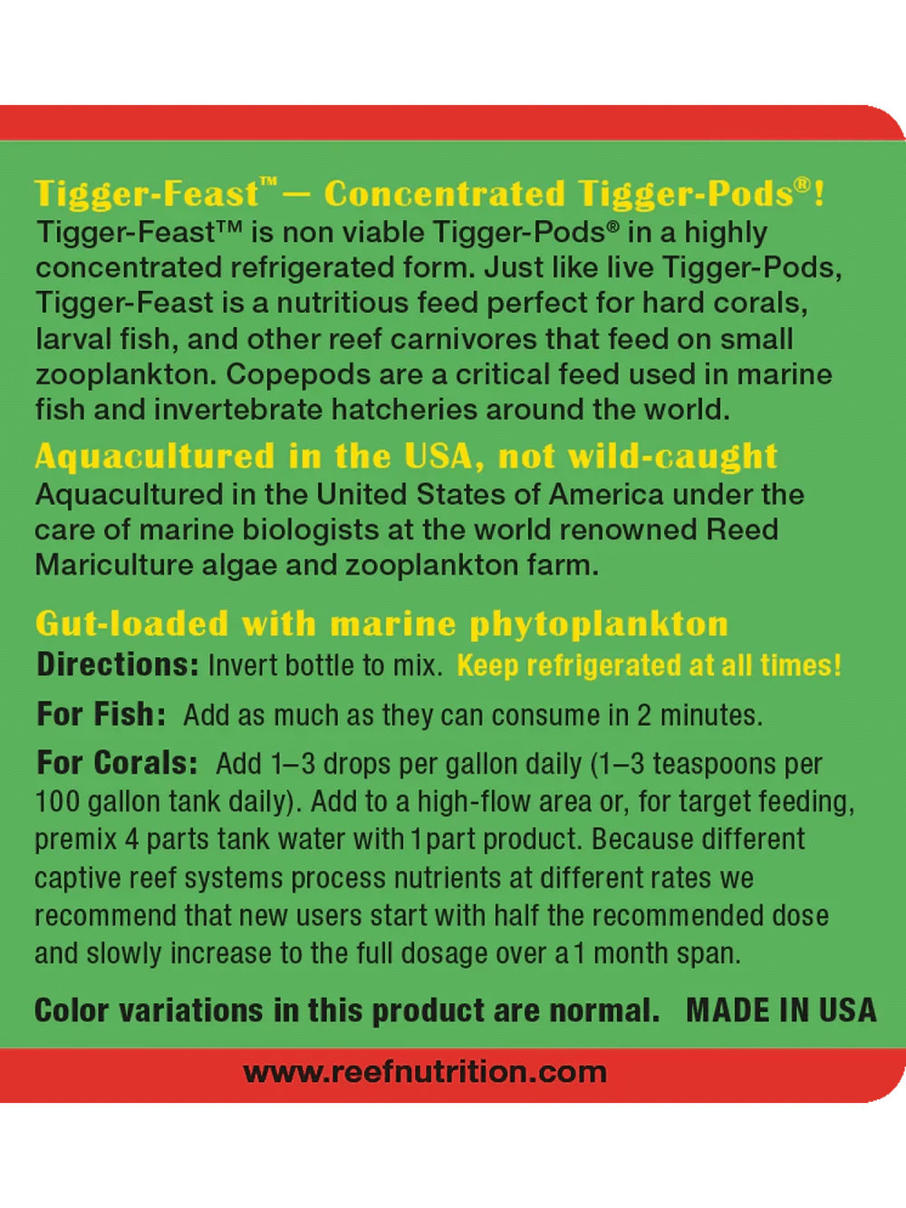 Tigger-Feast - 6oz - Reef Nutrition
