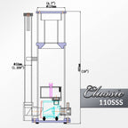 Classic 110SSS 5" Internal Space Saving Protein Skimmer - Reef Octopus