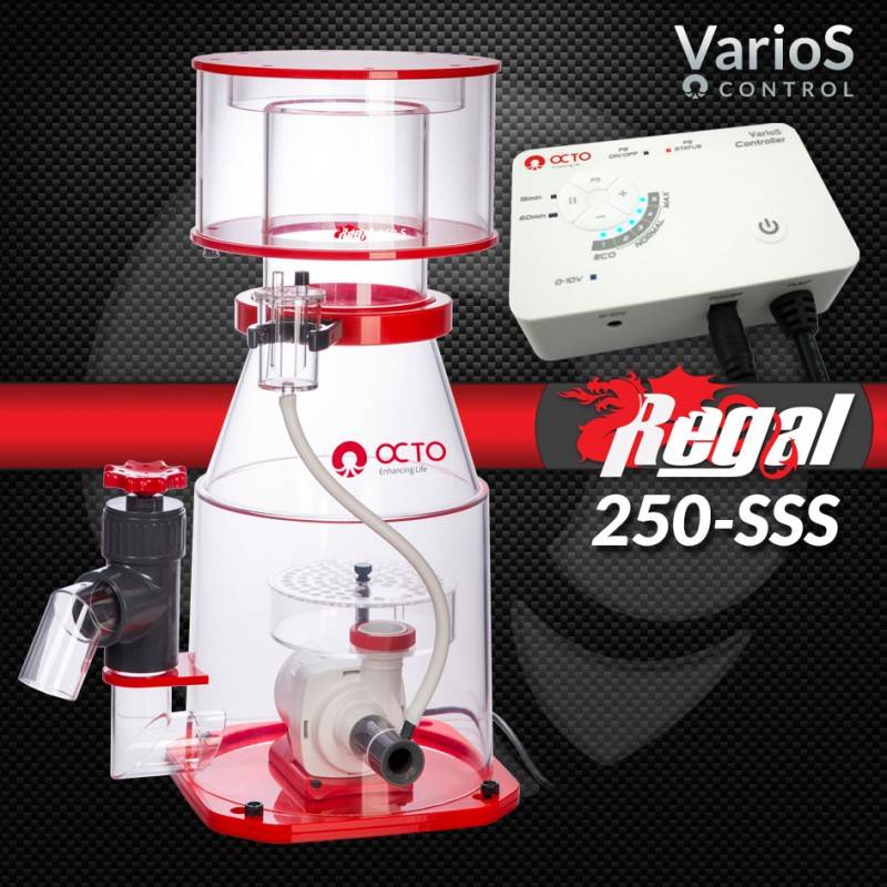 Regal 250SSS 10" Space Saving Protein Skimmer (VarioS) - Reef Octopus