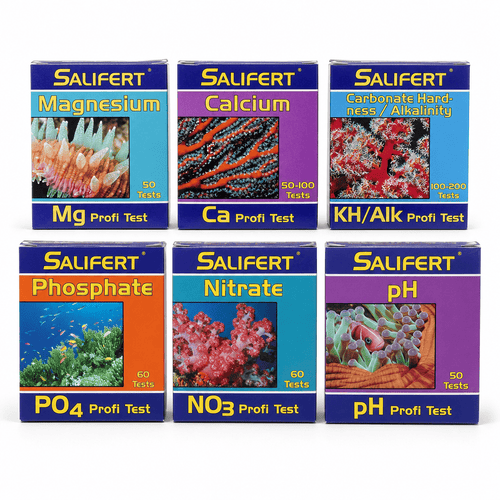 Salifert Saltwater Aquarium Test Kit Bundle – 6 Essential Tests