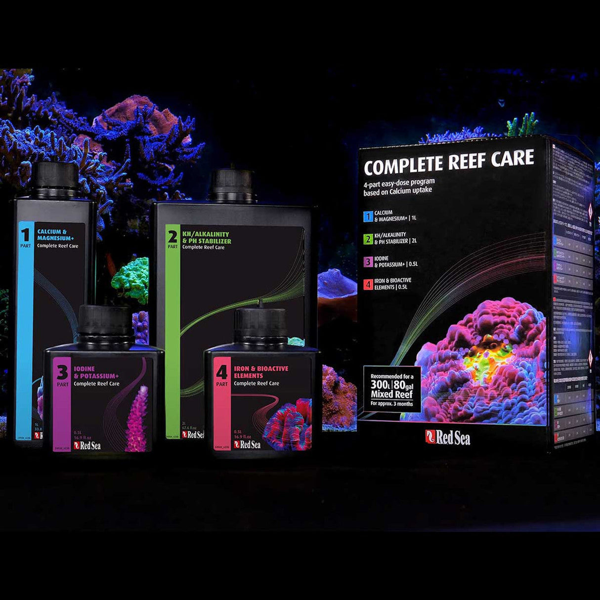 4-Part RCP Complete Reef Care Dosing System - Red Sea