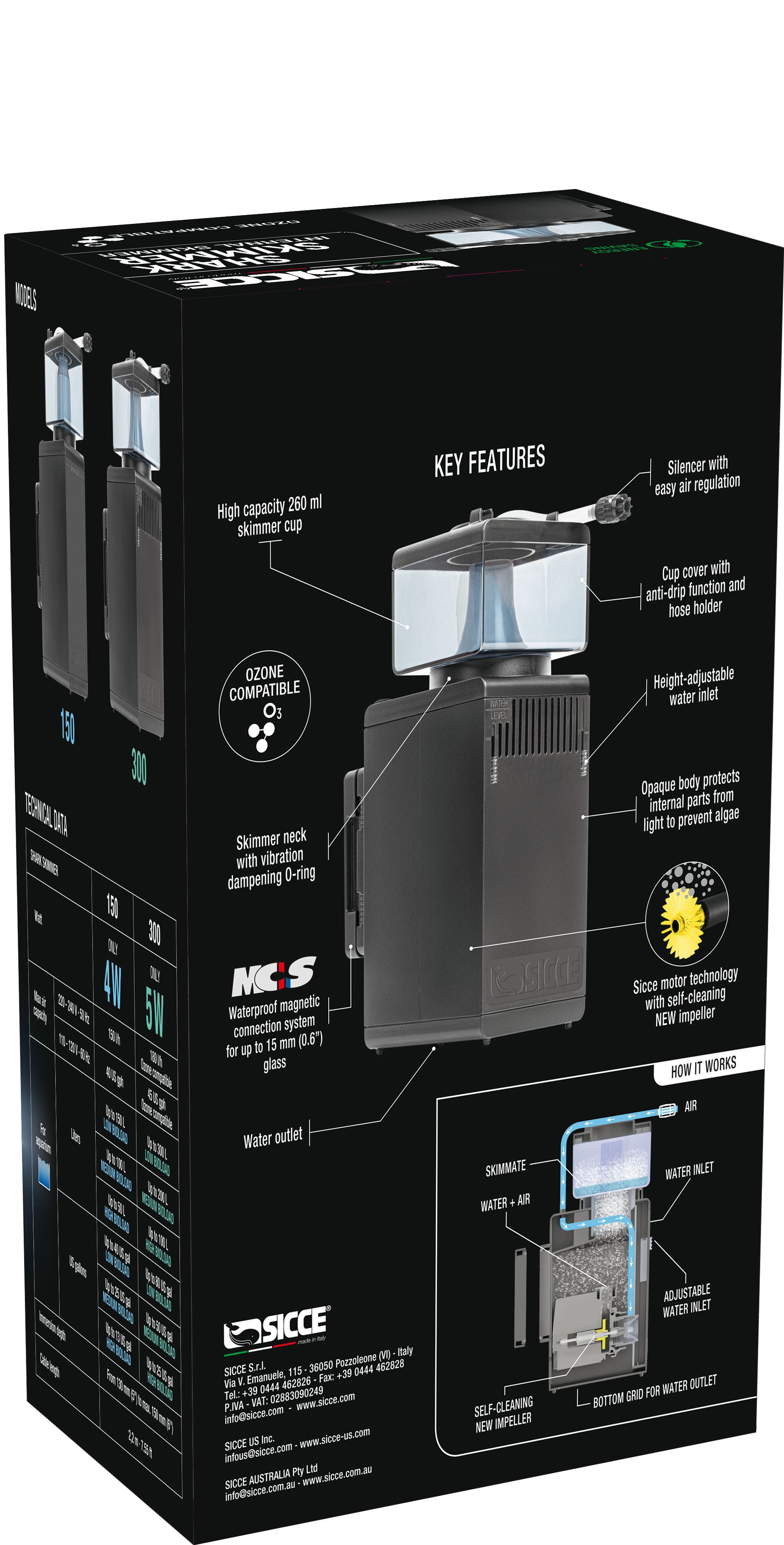 Shark Skimmer 300 Internal Filter - Sicce – Top Shelf Aquatics Shark Skimmer 300 Internal Filter - Sicce – Top Shelf Aquatics
