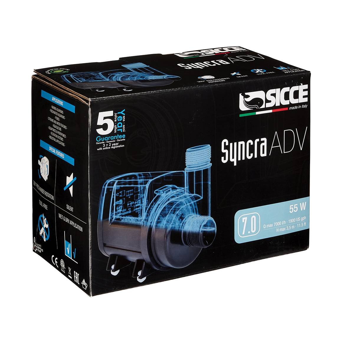 Syncra ADV 7.0 Water Pump - Sicce – Top Shelf Aquatics