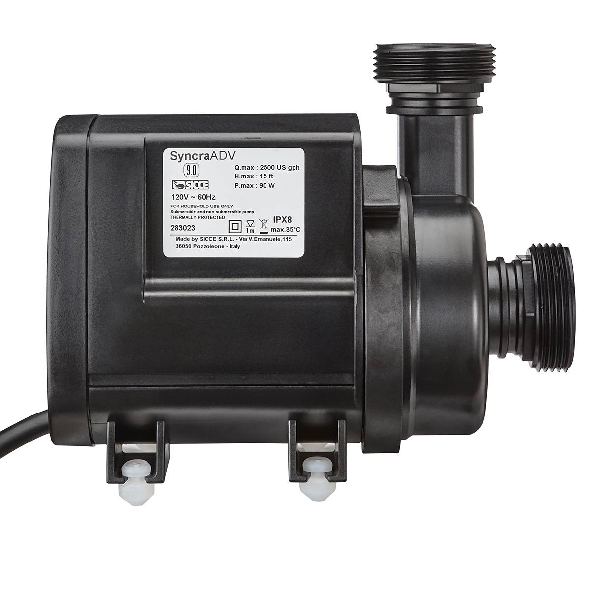 Syncra SDC 9.0 WiFi Controllable Pump (1000-2500 GPH) - Sicce
