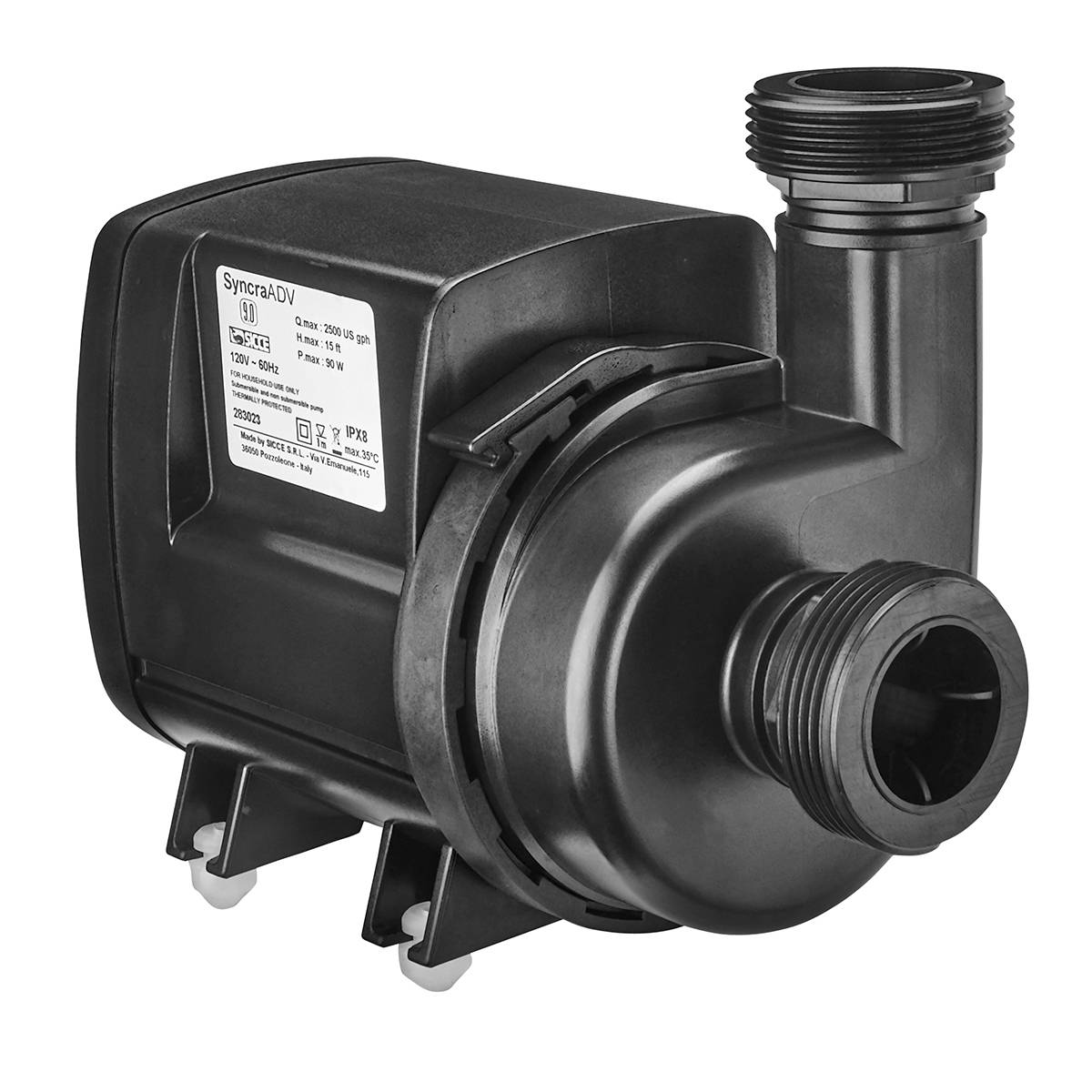 Syncra SDC 9.0 WiFi Controllable Pump (1000-2500 GPH) - Sicce