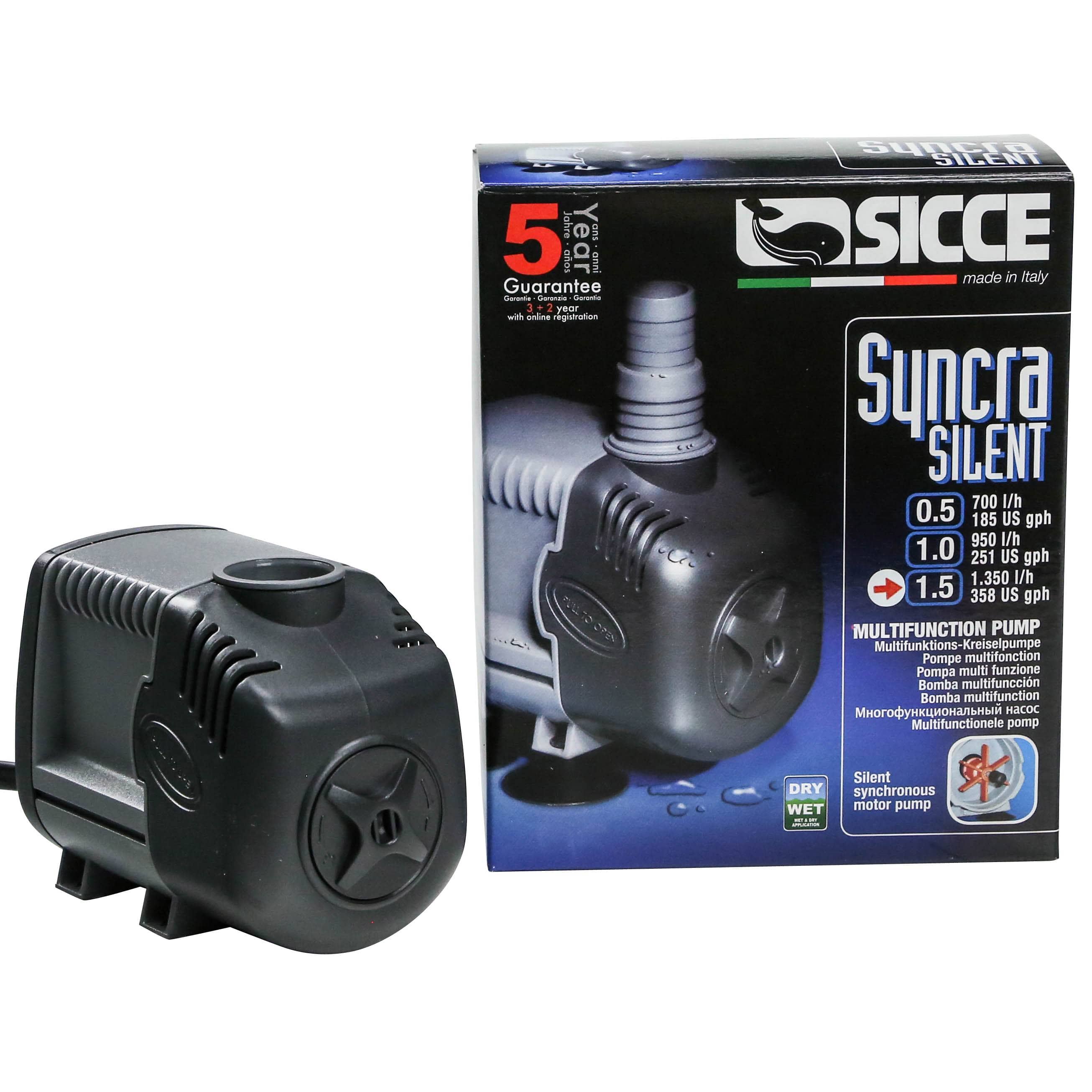 Syncra Silent 1.5 Pump (357 GPH) - Sicce – Top Shelf Aquatics