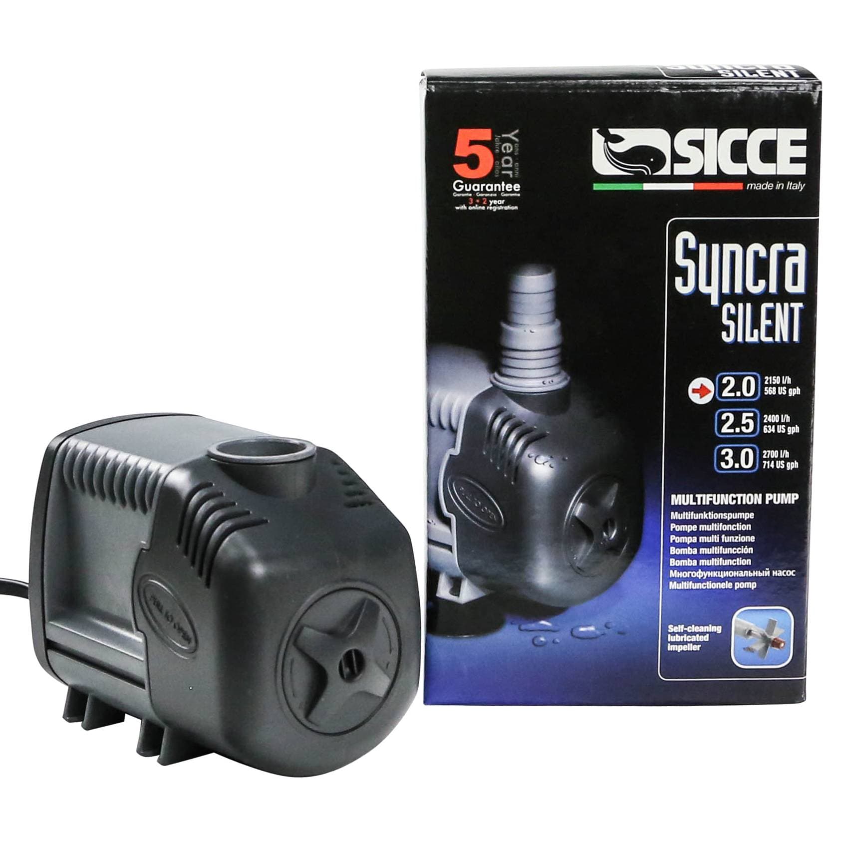 silkpin　6箱 Syncra Silent 2.0 Pump (568 GPH) - Sicce – Top Shelf Aquatics