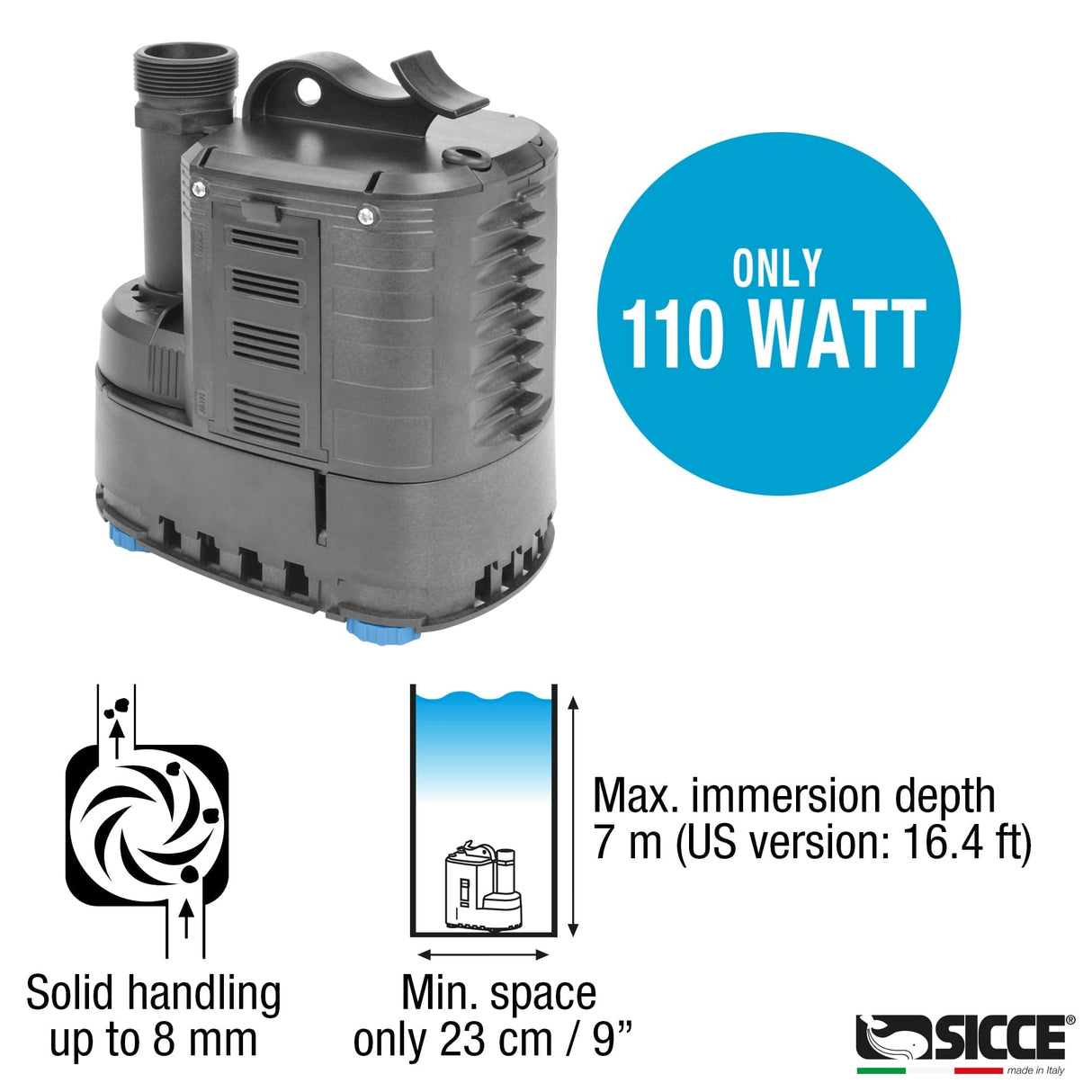 ULTRA 9000 Utility Pump (2245 gph) - Sicce