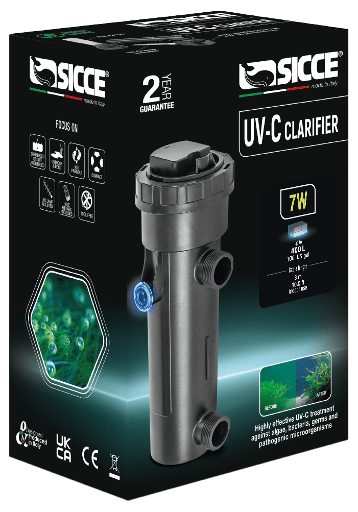UV-C Clarifier - SICCE 7W (25-100G)