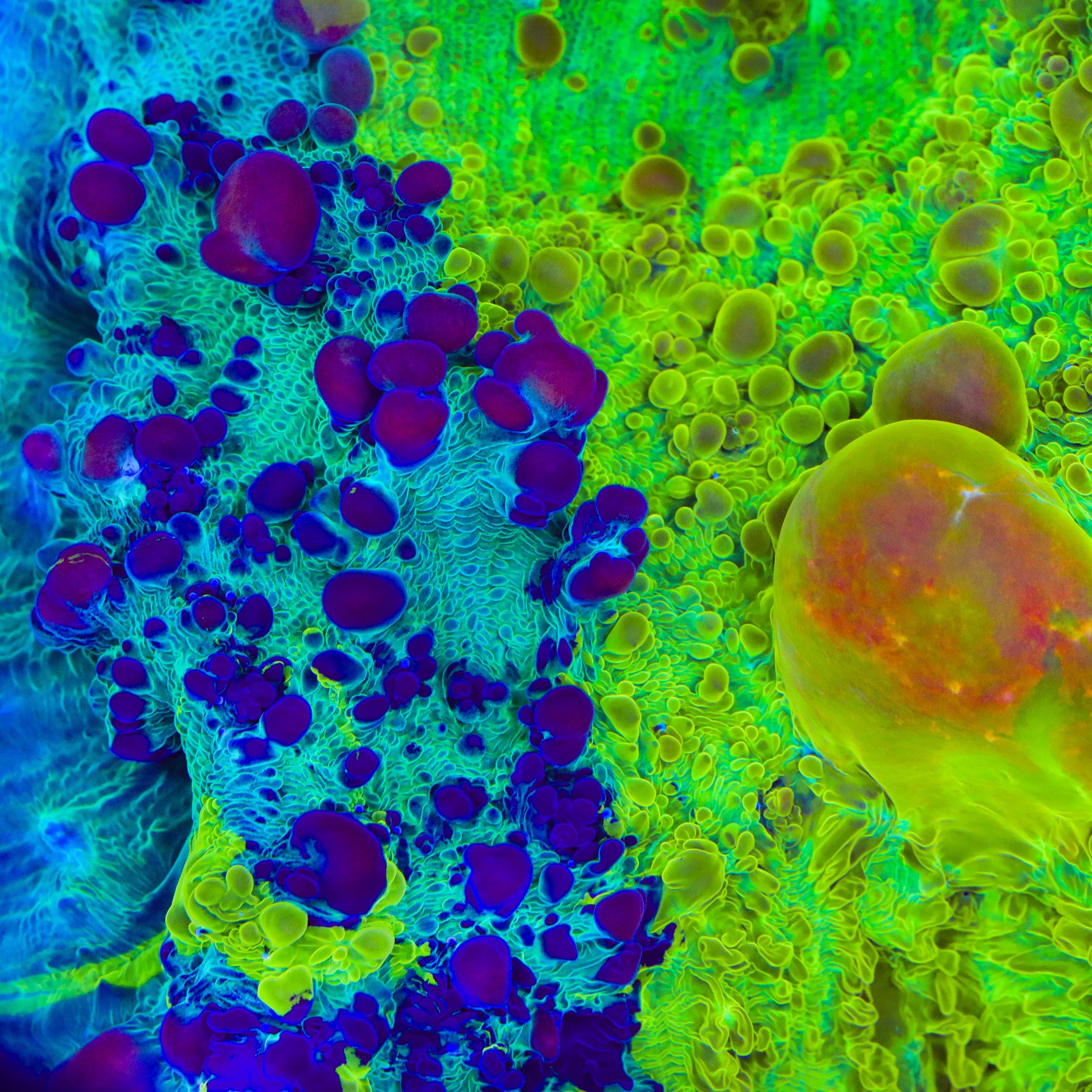 Cosmic Candy Bounce Triple Graft Chalice Coral – Top Shelf Aquatics