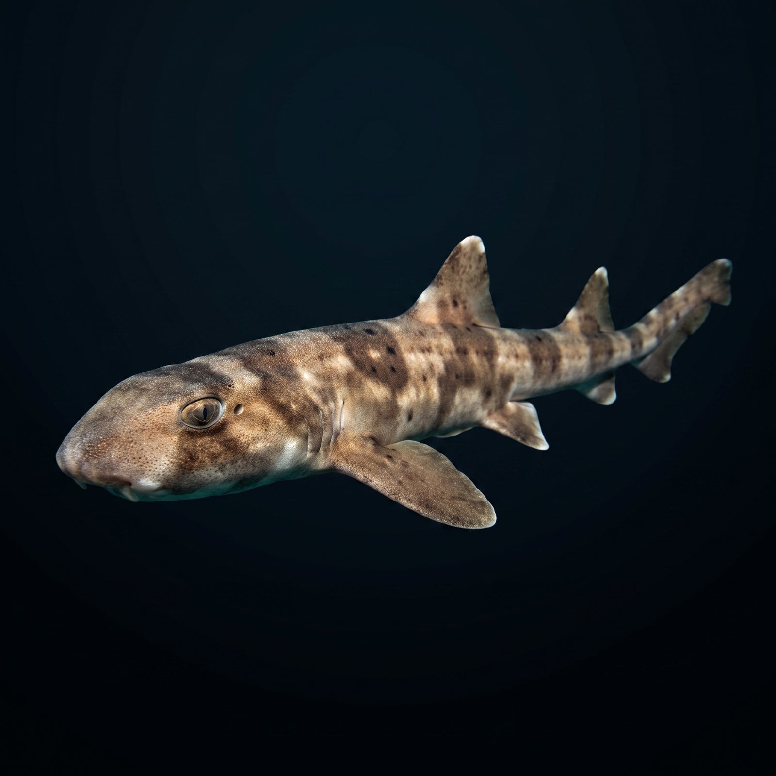 Bamboo Cat Shark (Chiloscyllium Punctatum) saltwater aquarium fish portrait
