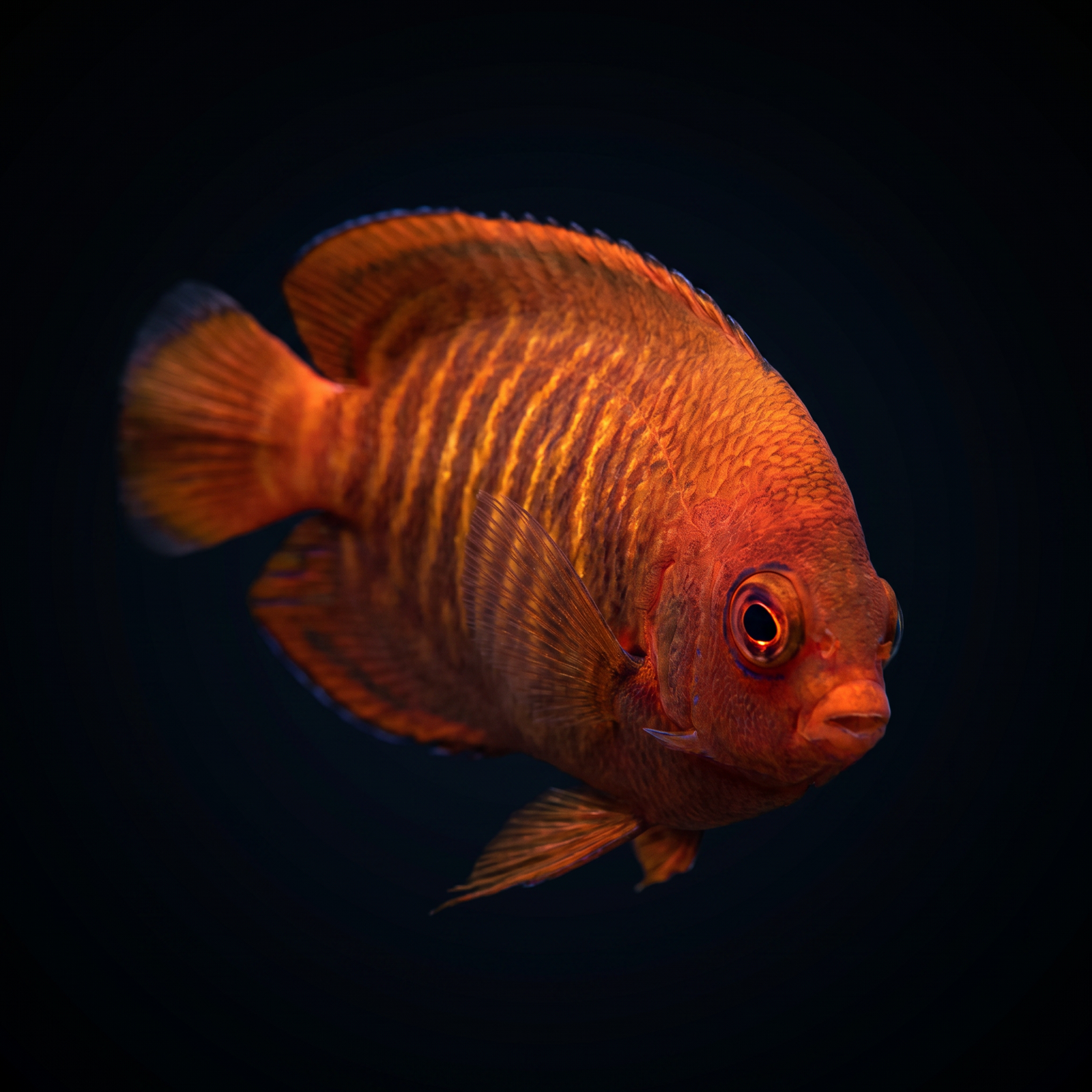 Captive-Bred Golden Red Aurantia Angelfish (Centropyge Aurantia) saltwater aquarium fish