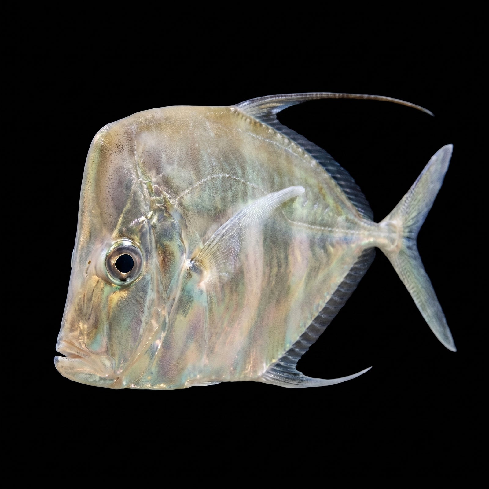 Captive-Bred Threadfin Lookdown (Selene Vomer) saltwater aquarium fish portrait