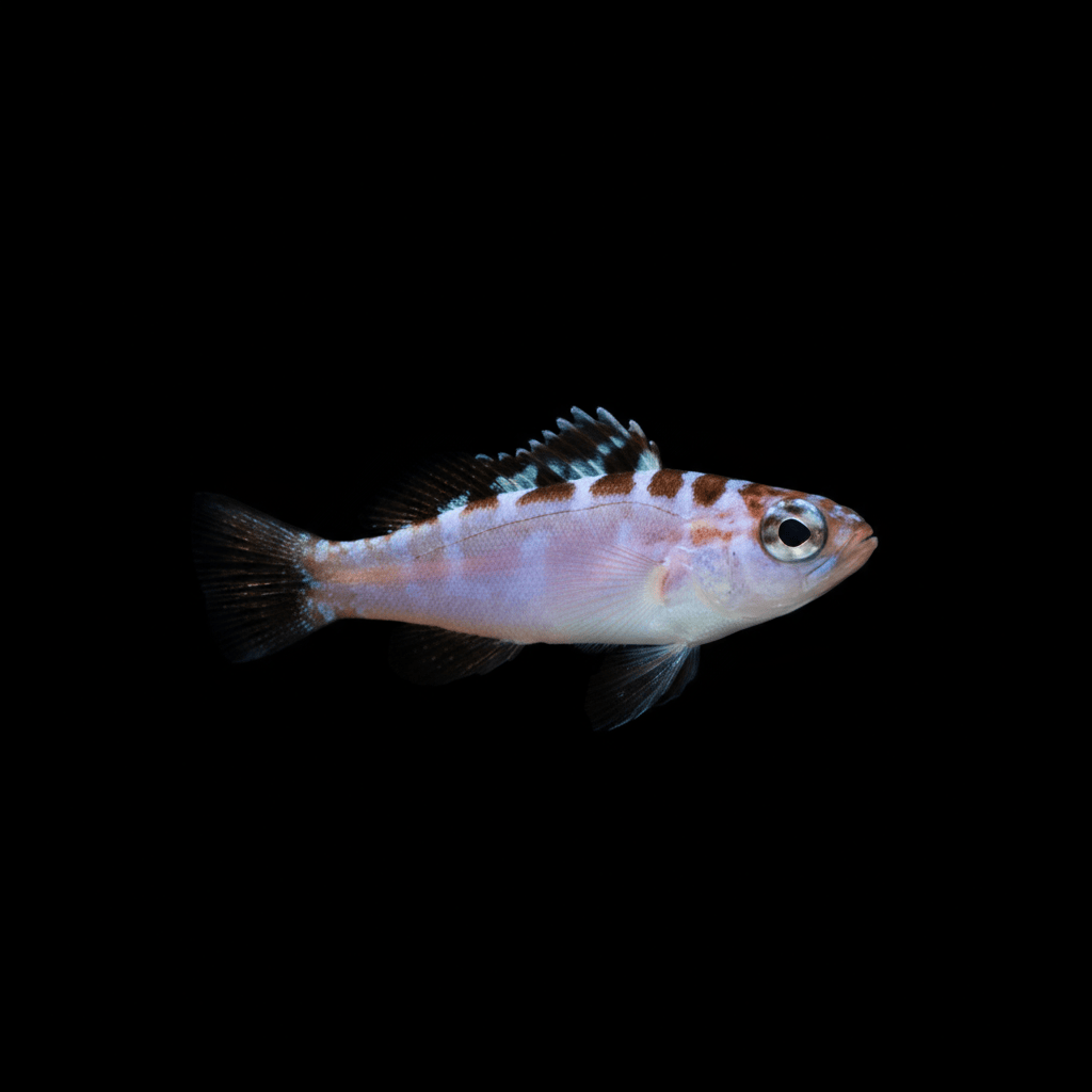 Chalk Basslet (Serranus tortugarum) saltwater aquarium fish