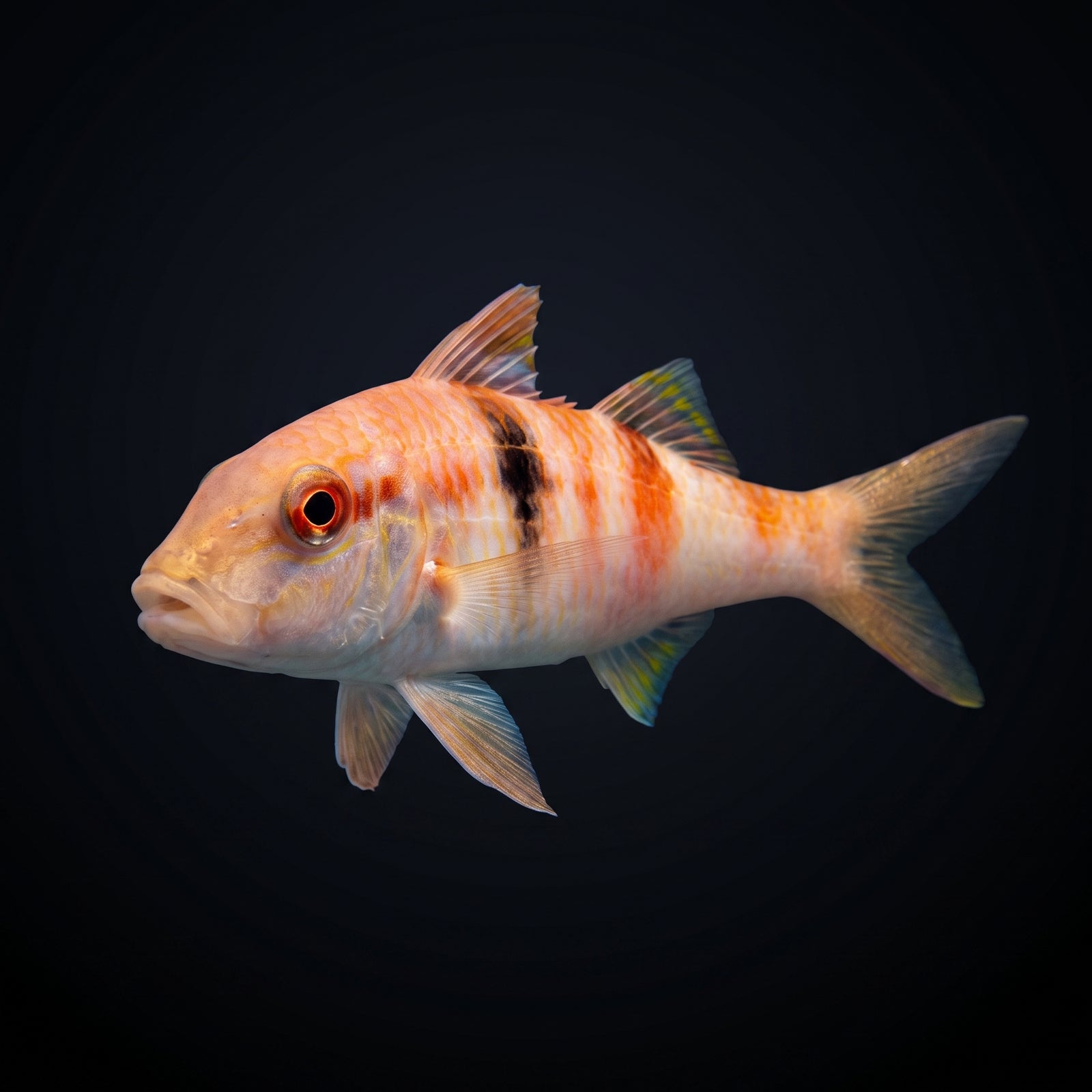 Crimson Manybar Goatfish (Parupeneus Multifasciatus) saltwater aquarium fish portrait