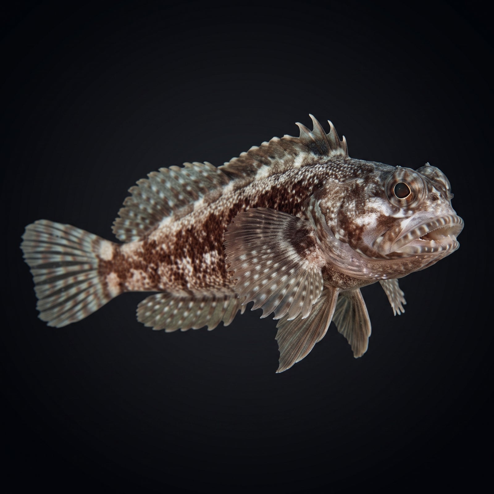 Dusky Jawfish (Opistognathus whitehursti) saltwater aquarium fish portrait