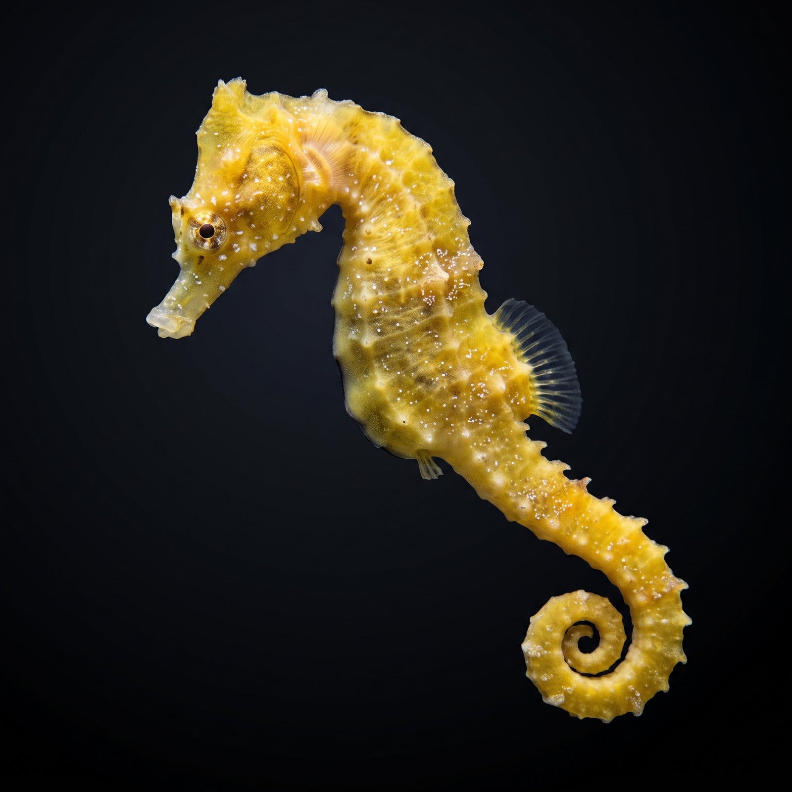 Dwarf Seahorse (Hippocampus zosterae) saltwater aquarium fish portrait