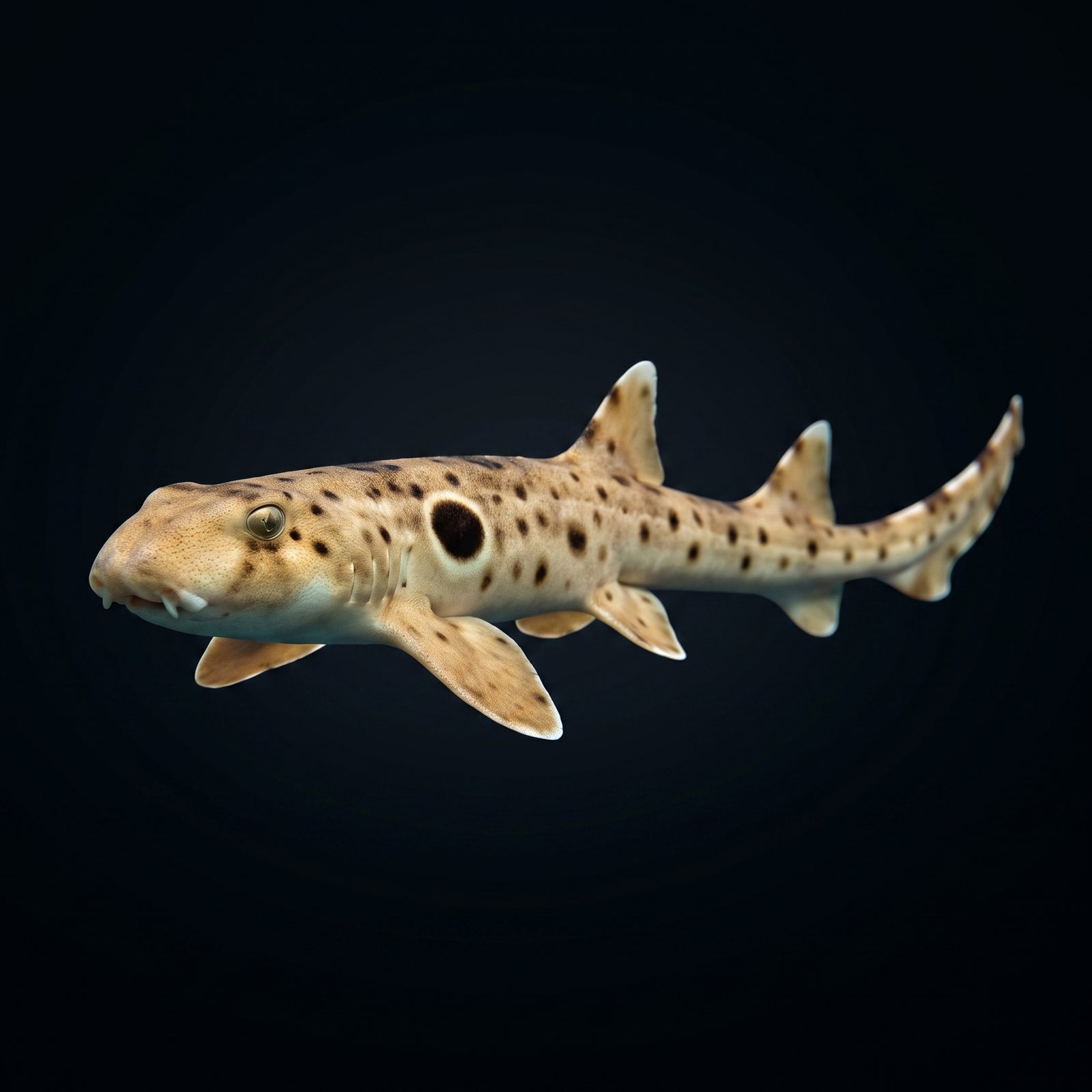 Epaulette Shark (Hemiscyllium Ocellatum) saltwater aquarium fish portrait