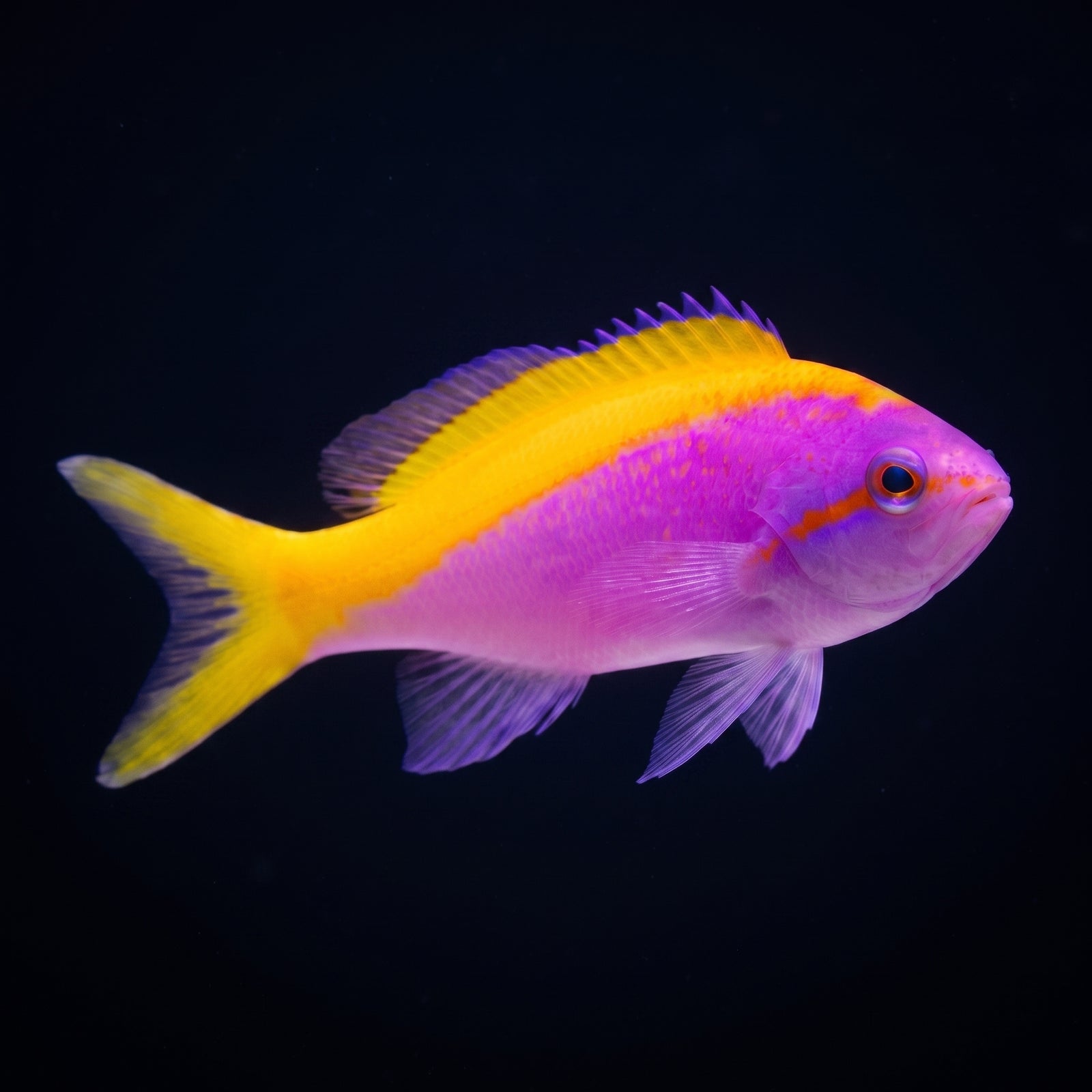 Evansi Anthias (Pseudanthias evansi) saltwater aquarium fish portrait