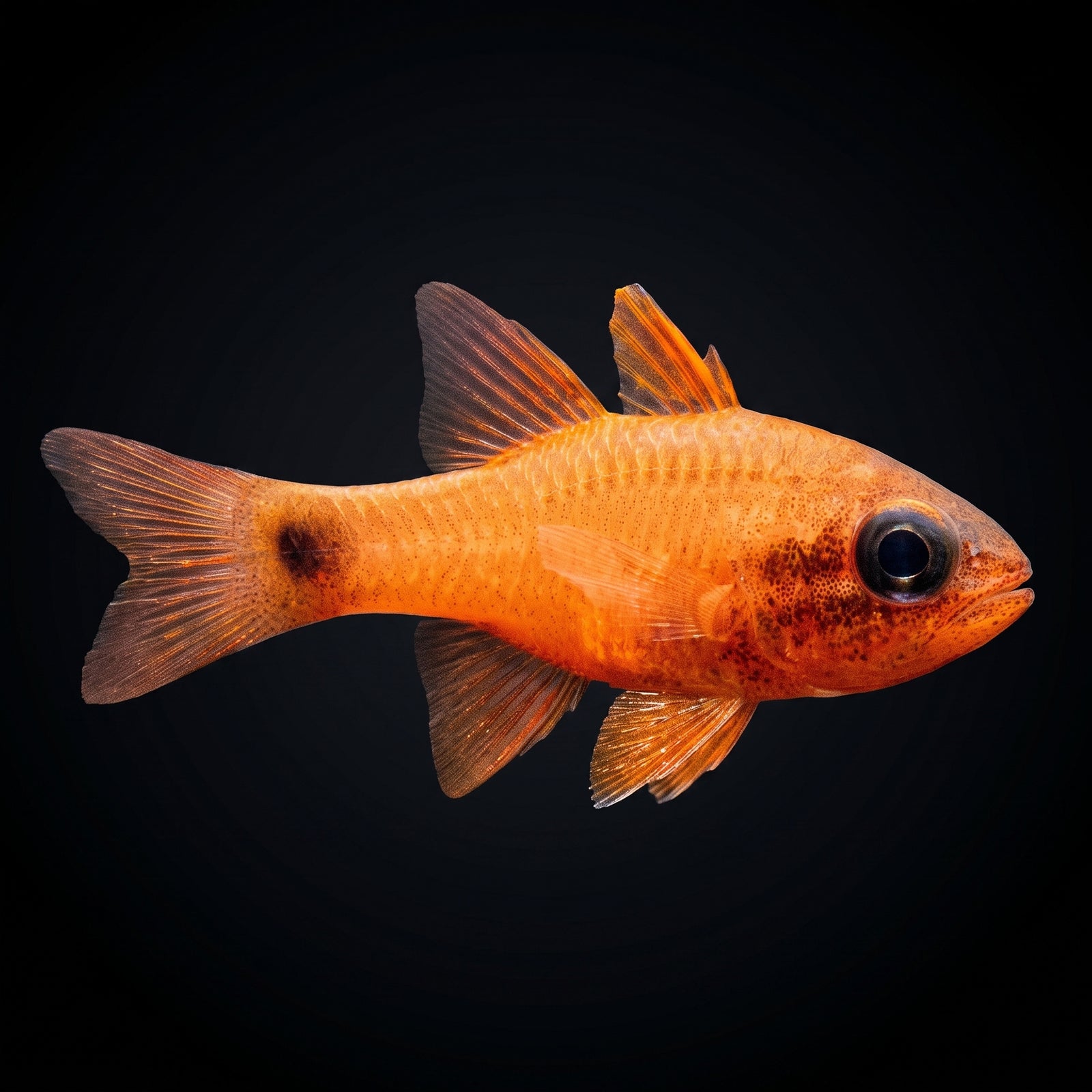 Flame Cardinalfish (Apogon Maculatus) saltwater aquarium fish portrait