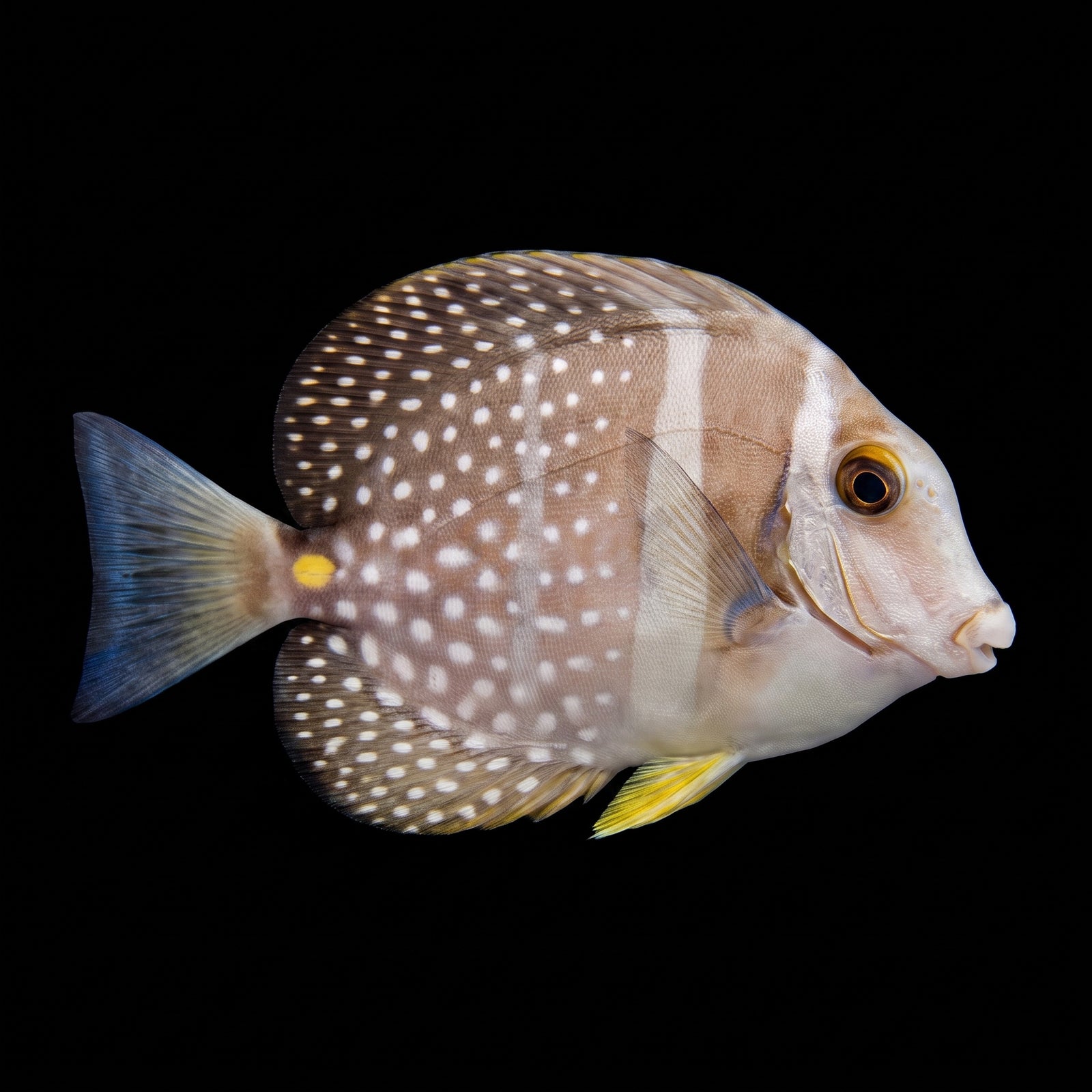 Fowleri Tang (Acanthurus Fowleri) saltwater aquarium fish portrait